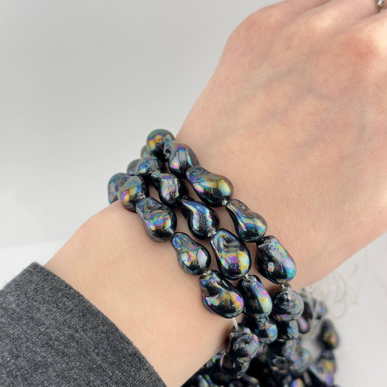 Майорка касуми цвет черный размер 10*14мм